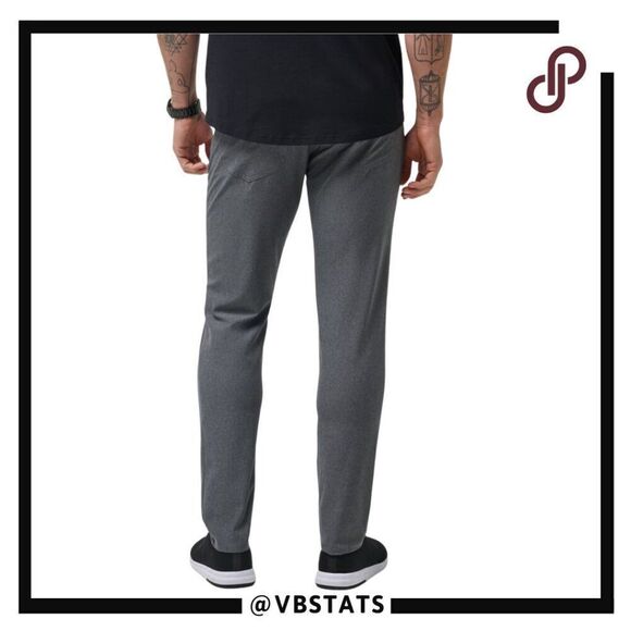 Travis Mathew OPEN TO CLOSE PANT in Size 36W x 32IS Color Heather Dark Gray - Picture 3 of 12